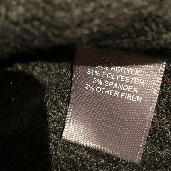 Marled Reunited Clothing Mock Neck Sweater Gray Metallic Stripes Soft Knit S - Picture 10 of 11